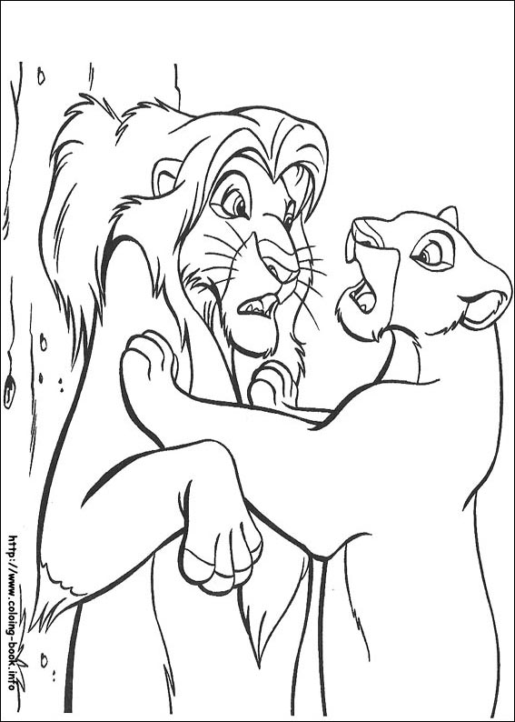 The Lion King coloring picture